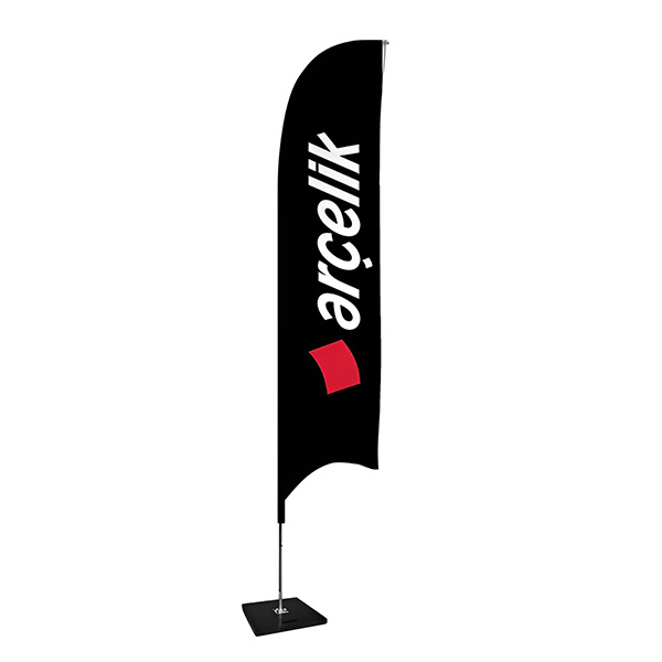 چاپ پرچم ساحلی کمانی