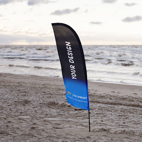 چاپ پرچم ساحلی بادبانی